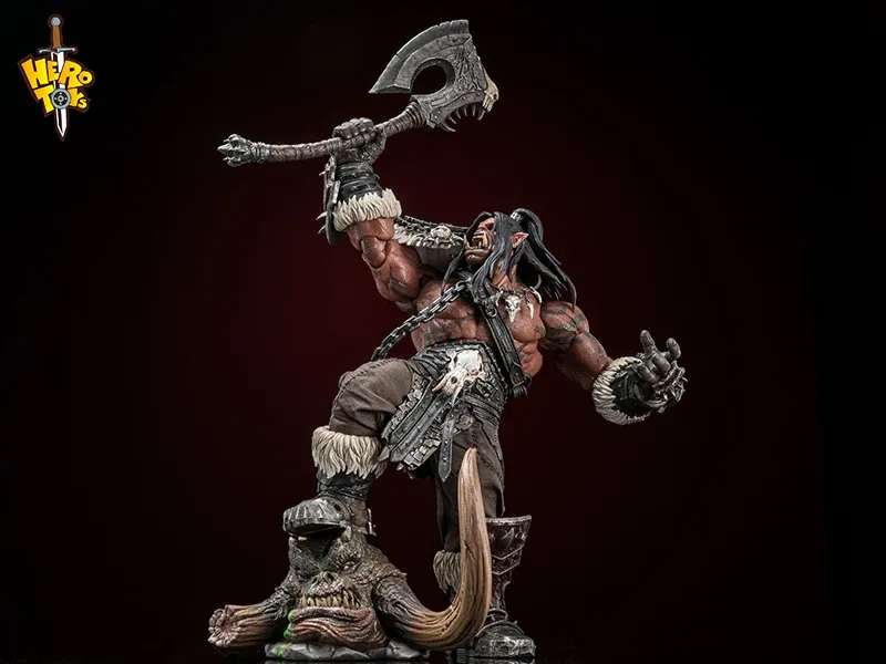 In stock! Hero Toys Tribal War Song Great Chieftain -Orc Warrior + Accessories Pack 1/10 Action Figure