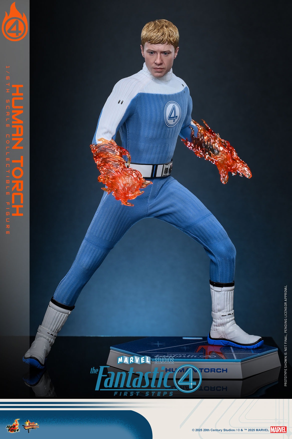 Pre order! Hot Toys Human Torch Fantastic Four: First Steps Johnny Storm 1/6 Figure