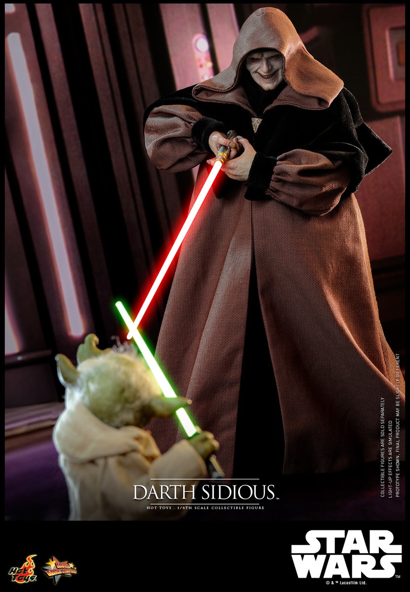 In Stock! Hot Toys MMS745B Star Wars Revenge of the Sith Darth Sidious 1/6 Figure Exclusive Edition