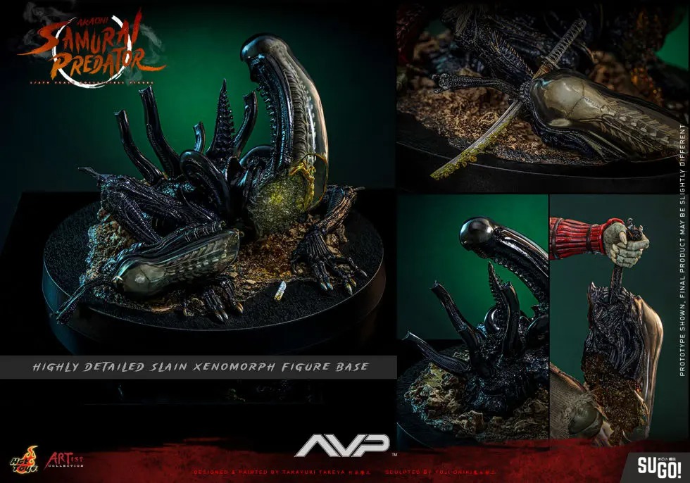 In stock! Hot Toys AC06B Alien vs. Predator Akaoni Samurai Predator (Special Ver.) 1/6 Action Figure
