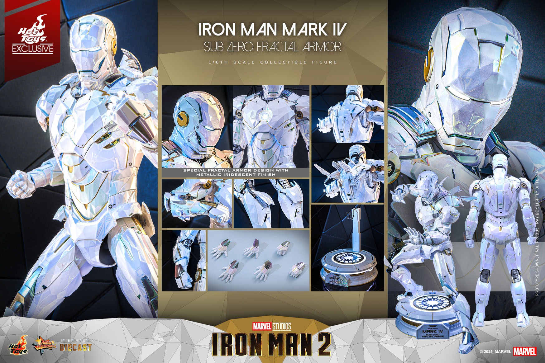Pre order! Hot Toys MMS830D76 Iron Man 2 1/6th scale Iron Man Mark IV (Sub-Zero Fractal Armor) Collectible Figure [Hot Toys Exclusive]