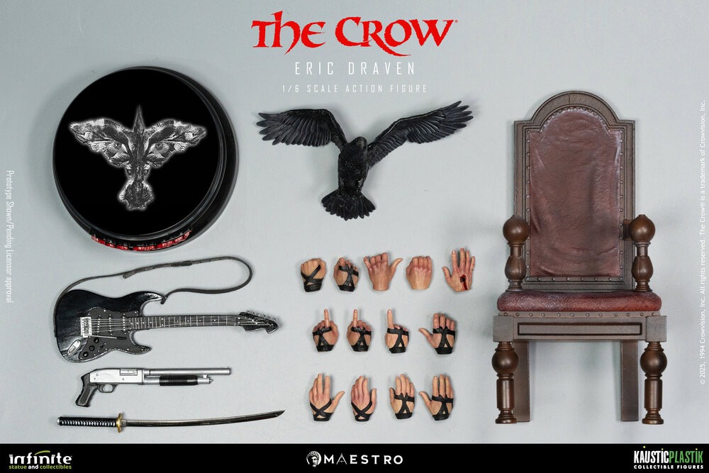 Pre order! Kaustic Plastik The Crow Eric Draven 1/6 Luxury Action Figure (Standard Edition)