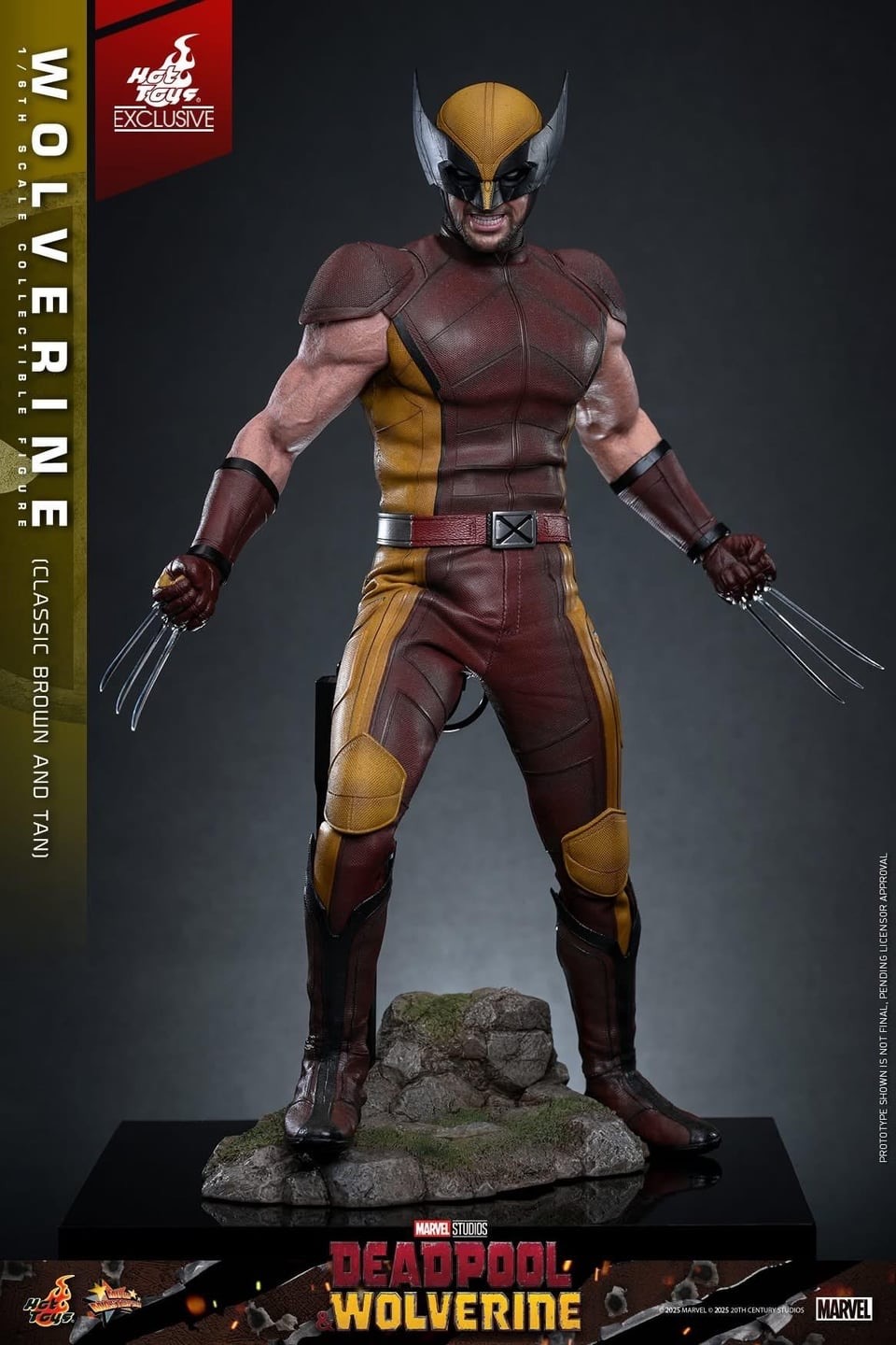 Pre order! Hot Toys MMS831 Deadpool & Wolverine 1/6th scale Wolverine (Classic Brown and Tan) Collectible Figure [Hot Toys Exclusive]