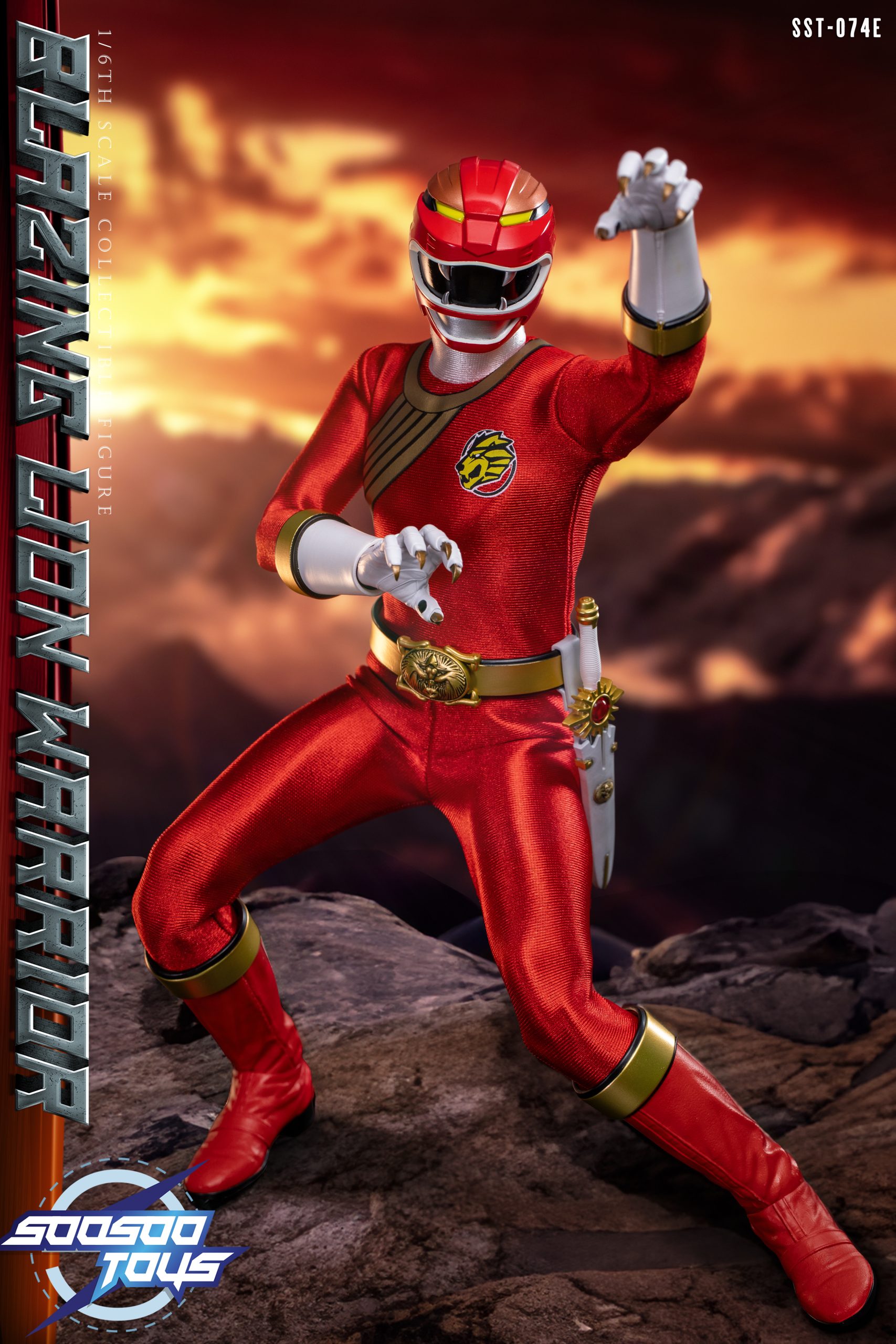 Pre order! Reissue Soosootoys SST074E Wild Force red ranger 1/6 power rangers toy