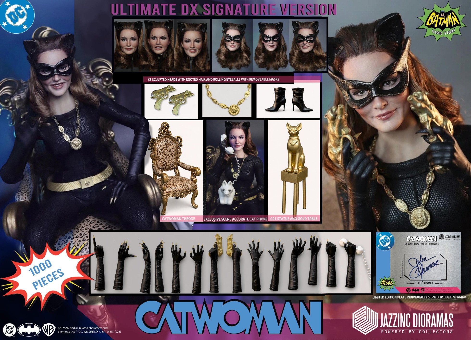 Pre order! Jazzinc CATWOMAN (BATMAN 1966 TV SERIES) 1/6 Scale Figure – Ultimate DX Signature Edition Julie Newmar