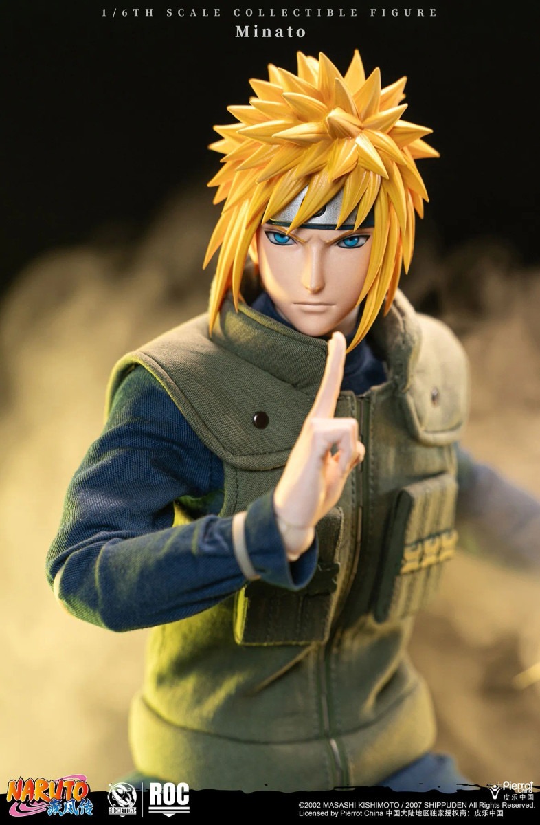 Pre order! Rocket Toys ROC-016 Minato Namikaze Yellow Flash Ver. Naruto 1/6 action figure