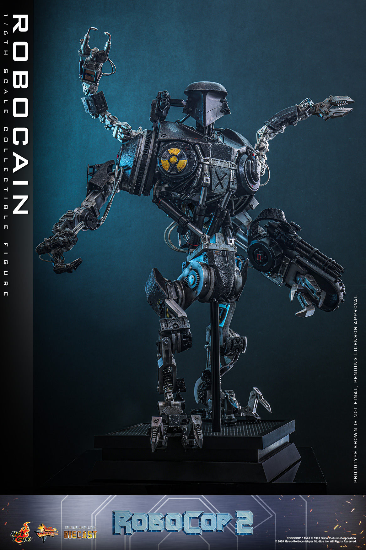 Pre Order! Hot Toys MMS828D75 RoboCop 2 RoboCain 1/6 Scale Collectible Figure