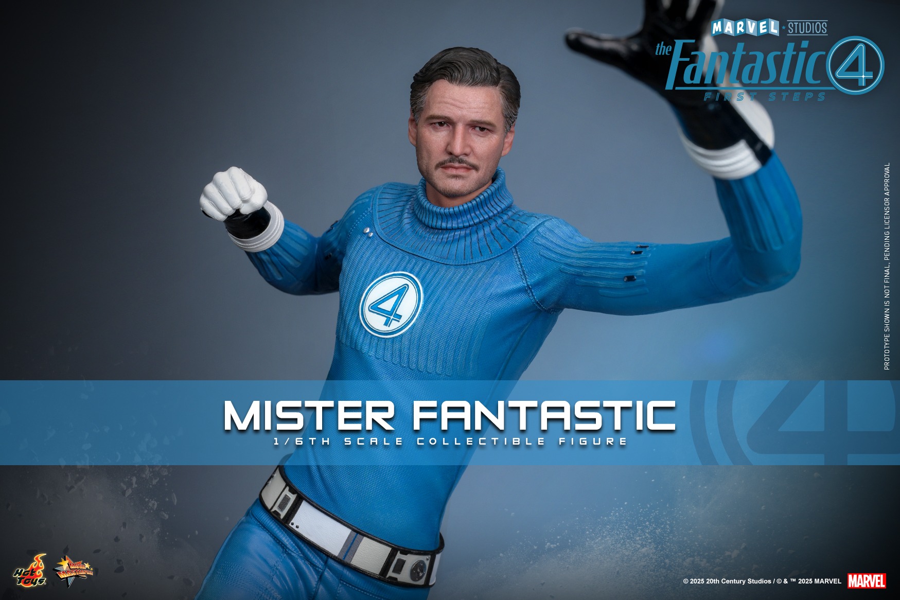 Pre order! Hot Toys MMS821 The Fantastic Four: First Steps 1/6th scale Mister Fantastic Collectible Figure