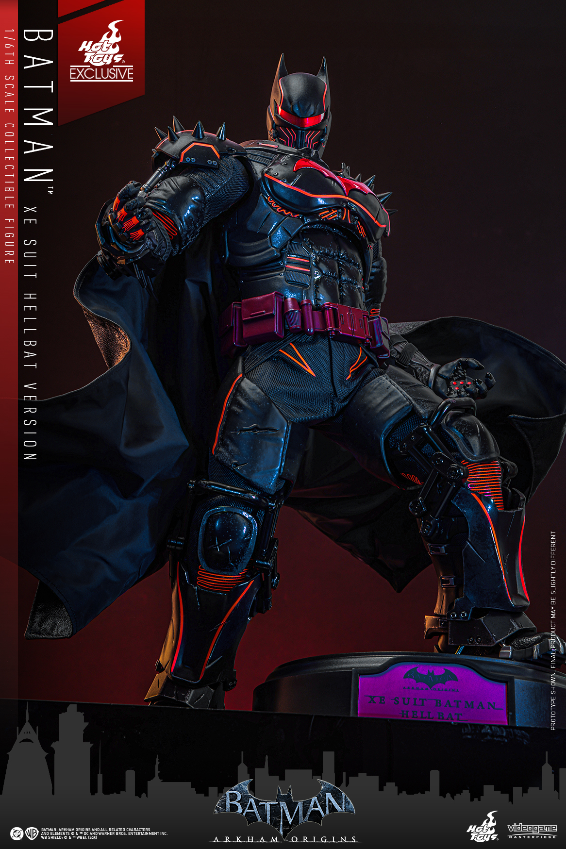 Pre order! Hot Toys VGM73 Batman: Arkham Origins 1/6th scale Batman (XE Suit Hellbat Version) Collectible Figure [Hot Toys Exclusive]