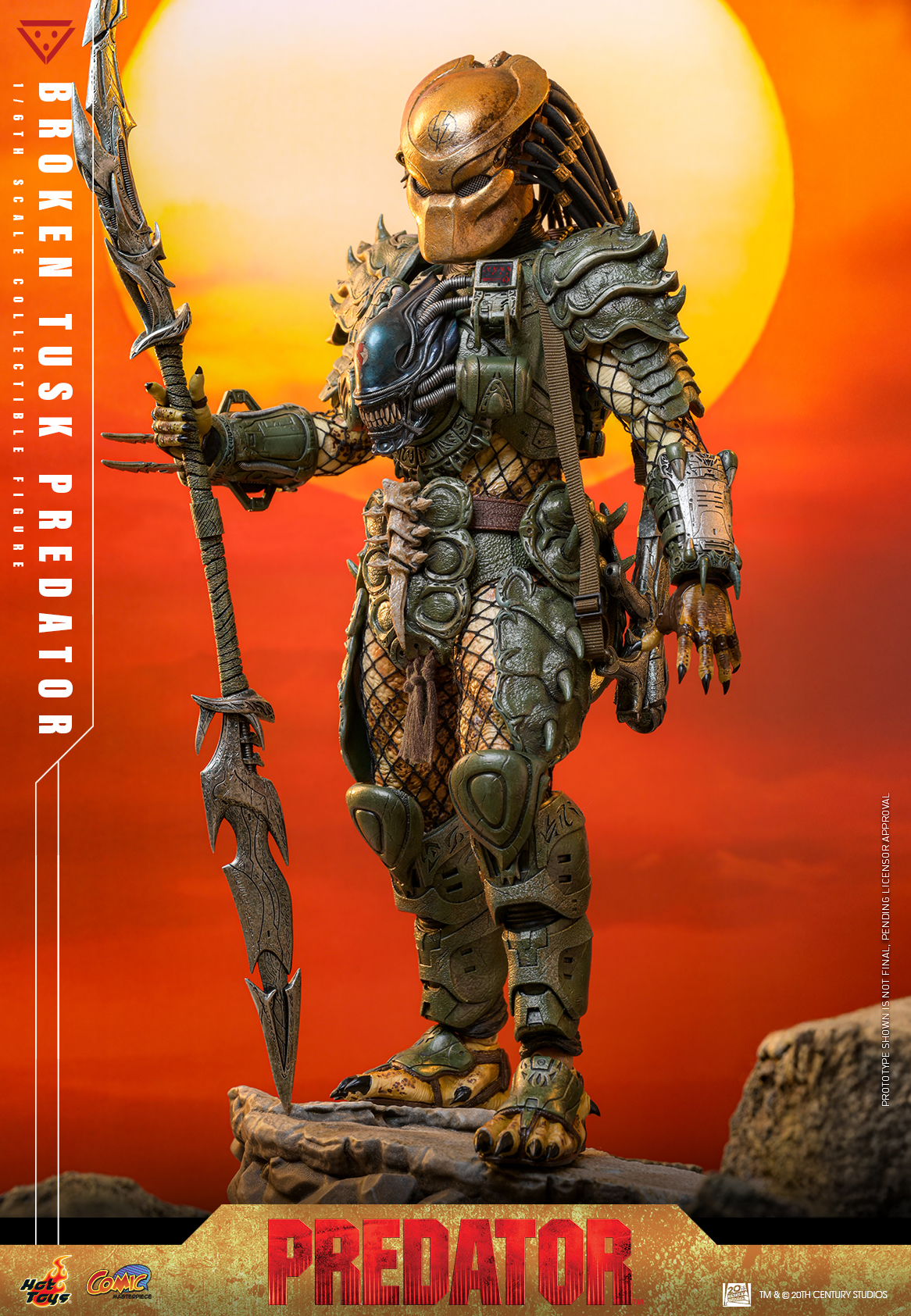 Pre order! Hot Toys CMS029B Predator 1/6 scale Broken Tusk Predator Collectible Figure