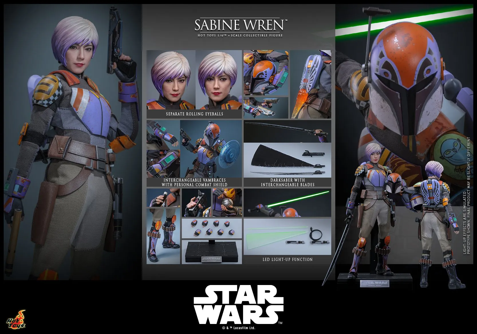 Coming soon! Hot Toys TMS171 Sabine Wren Star Wars: Rebels 1/6th scale Collectible Figure