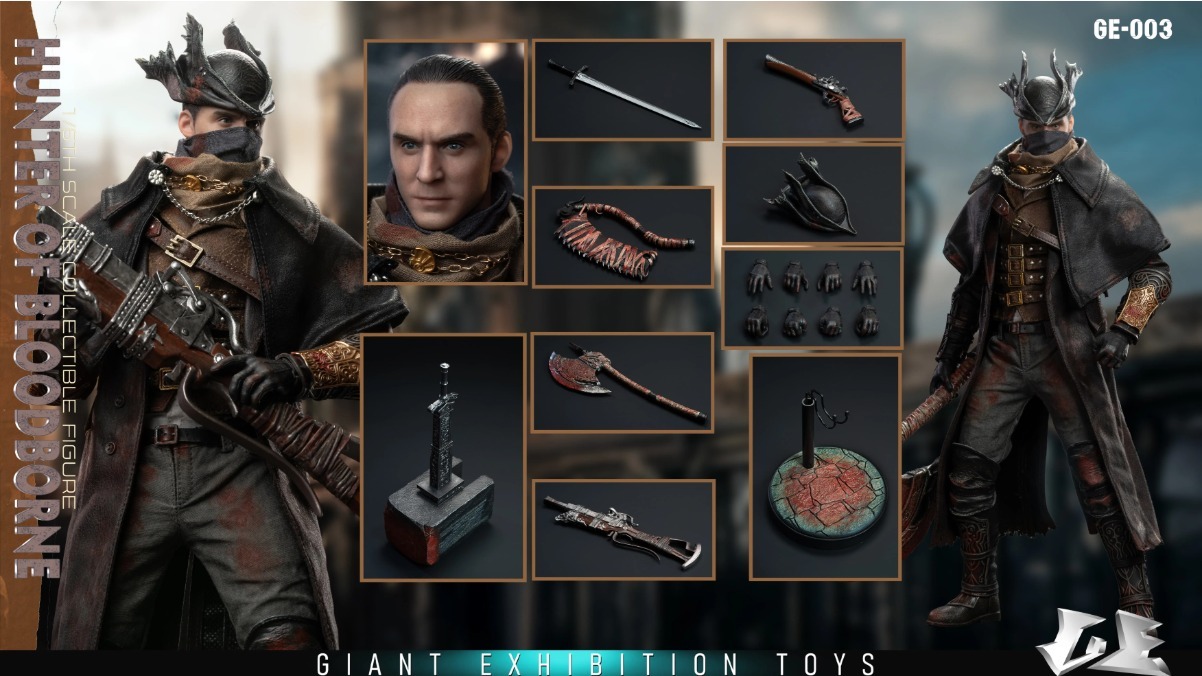 Pre order! Giant exhibition toys GE-003 Bloodborne Hunter 1/6 Scale Figure