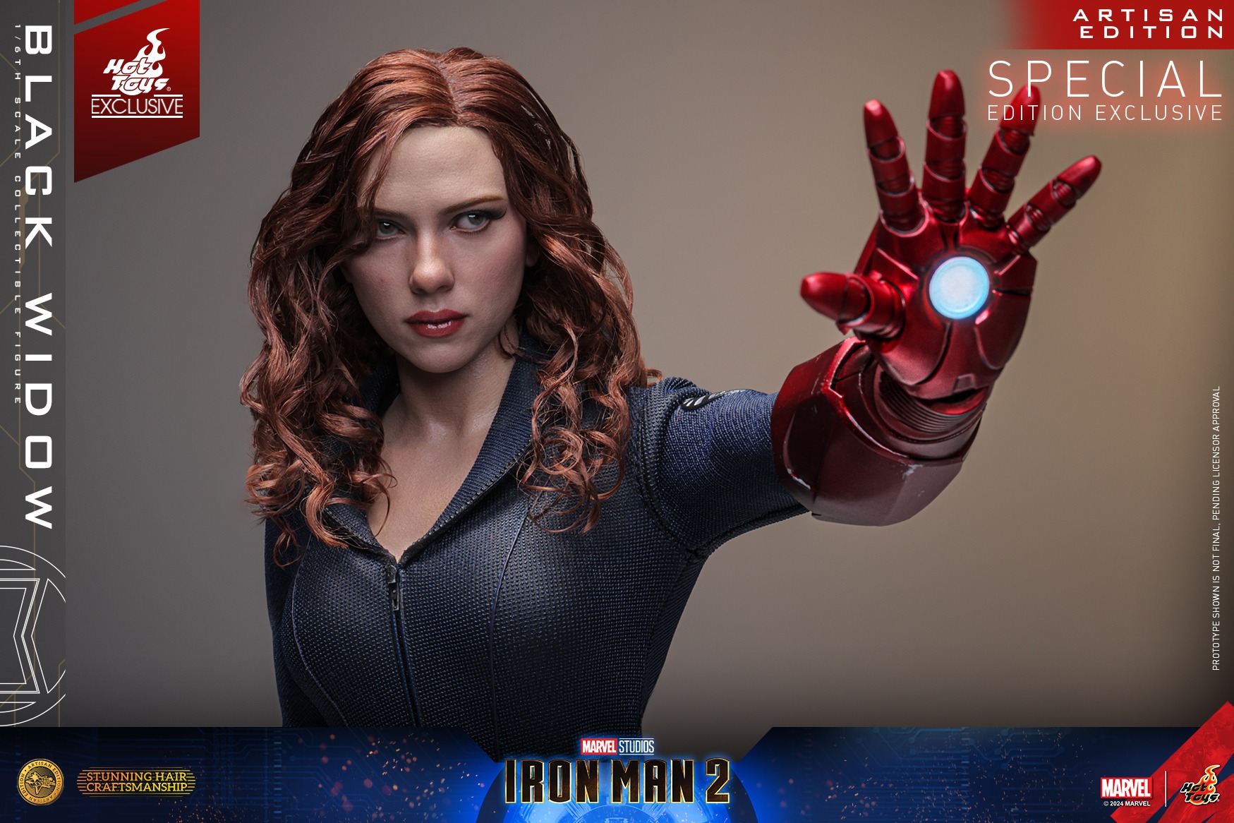 In Stock! Hot Toys MMS757AEB Marvel Iron Man 2 Black Widow (Artisan Edition) 1/6th scale Collectible Figure