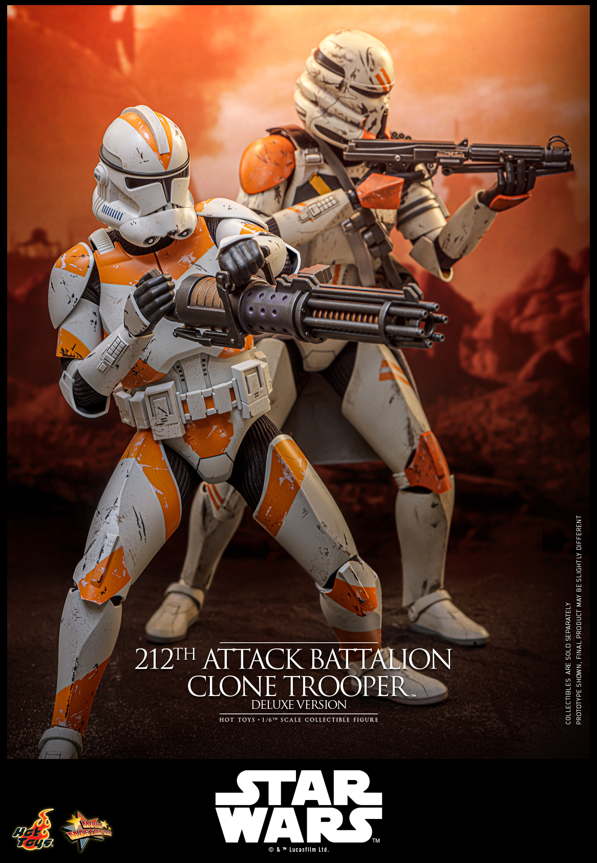 Pre order! Hot Toys MMS852 212th Attack Battalion Clone Trooper Deluxe Version 1/6 Scale Figure