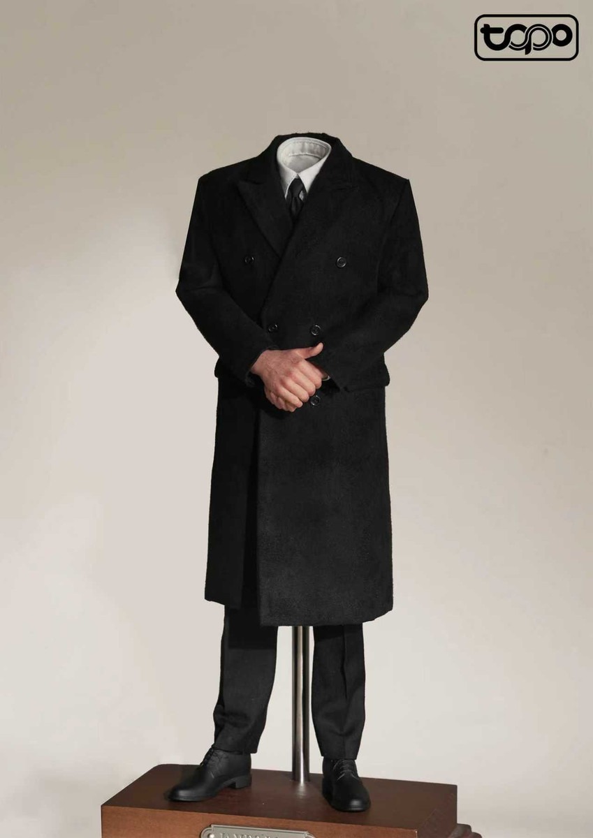 Pre order! TOPO TP031 1/6 Scale Men’s Funeral Overcoat + Suit with Body