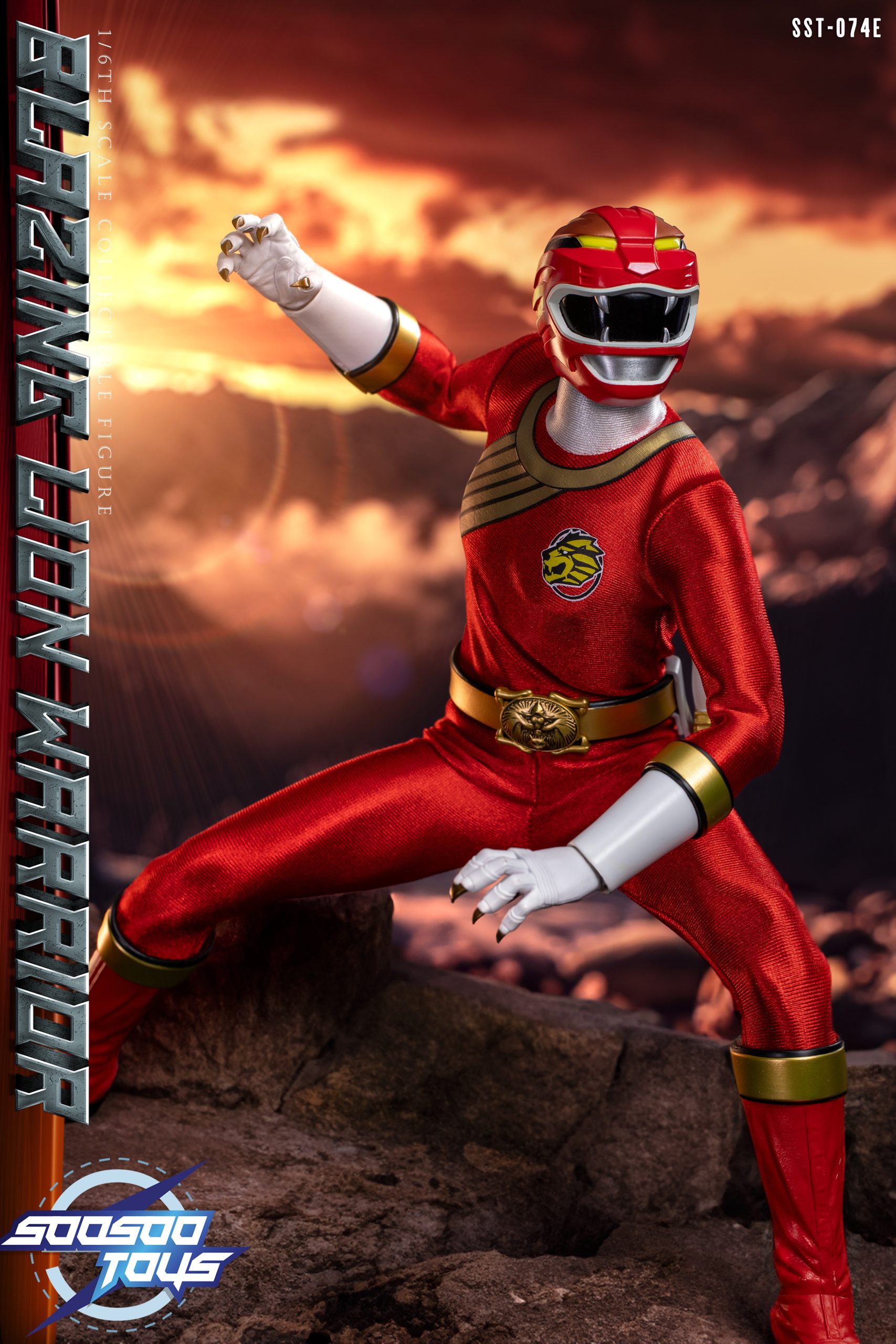 Pre order! Reissue Soosootoys SST074E Wild Force red ranger 1/6 power rangers toy