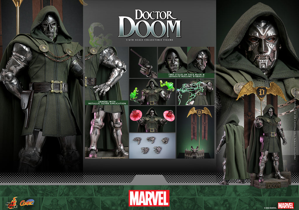 Pre-order Hot Toys CMS022 Doctor Doom Comics Version 1/6 Action Figure Toy