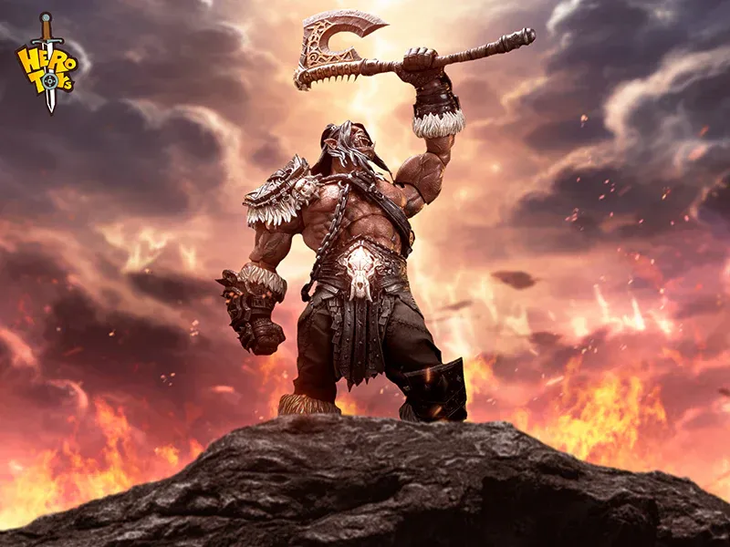 In stock! Hero Toys Tribal War Song Great Chieftain -Orc Warrior + Accessories Pack 1/10 Action Figure