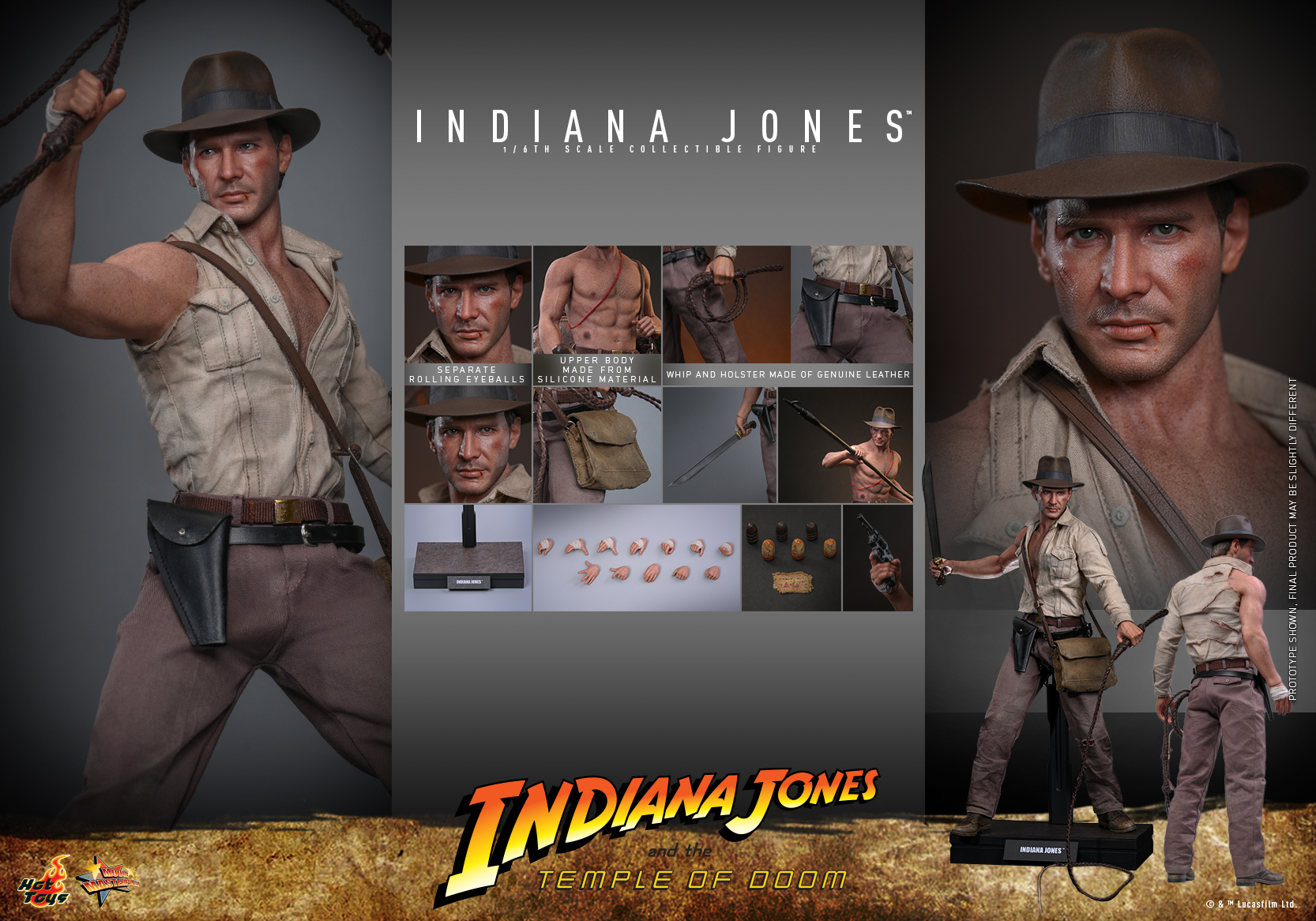 Pre order! Hot toys Indiana Jones And The Temple of Doom Standard Version 1/6 scale Indiana Jones Collectible Figure 