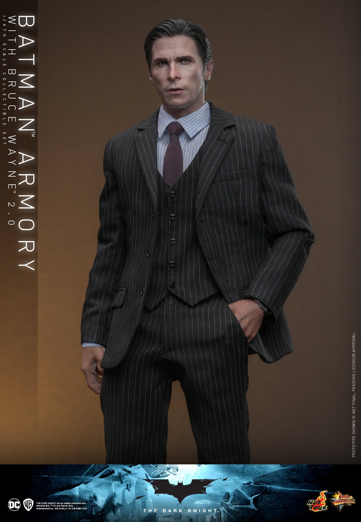 In stock! Hot Toys MMS750 Batman The Dark Knight 1/6th scale Batman Armory with Bruce Wayne 2.0
