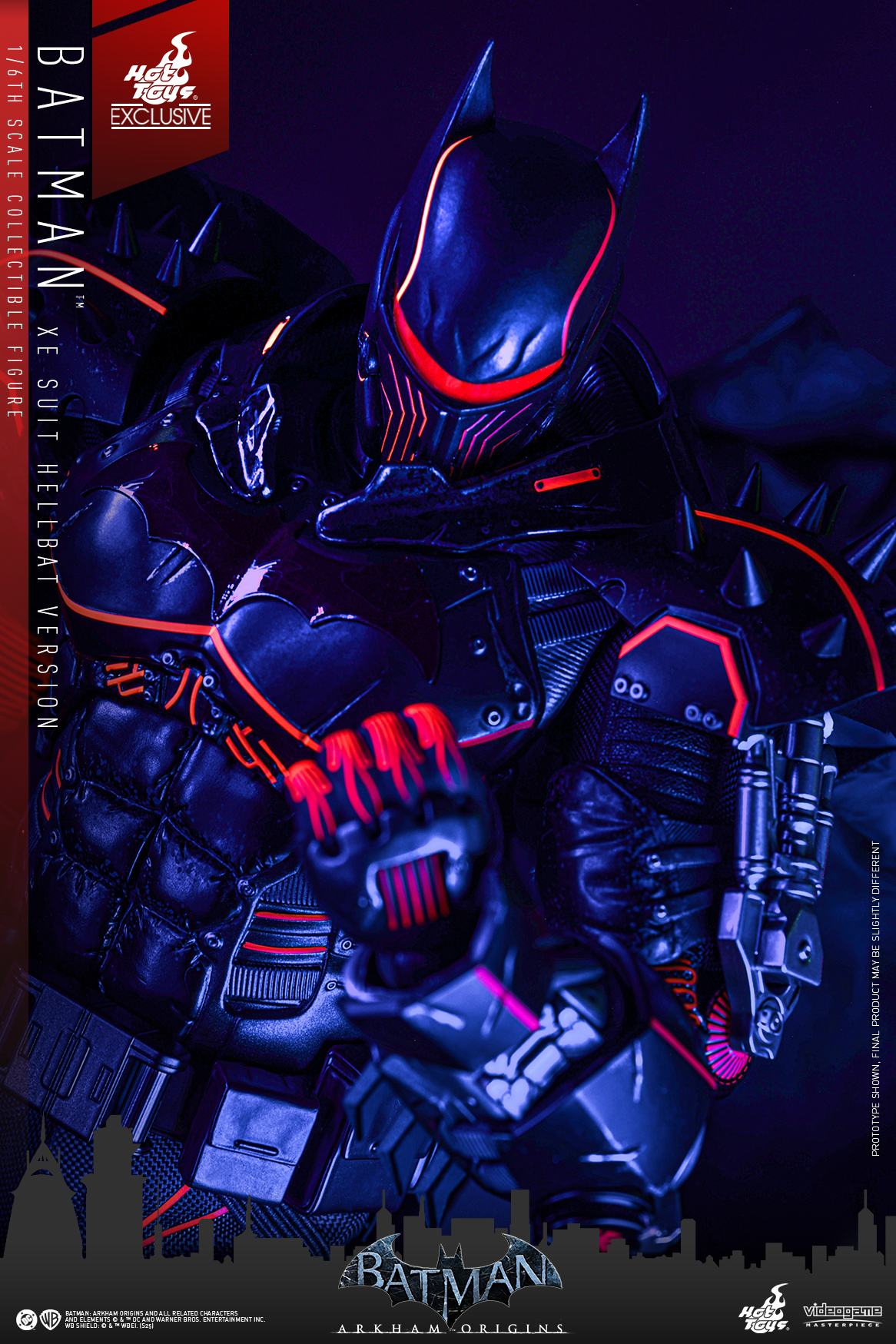 Pre order! Hot Toys VGM73 Batman: Arkham Origins 1/6th scale Batman (XE Suit Hellbat Version) Collectible Figure [Hot Toys Exclusive]