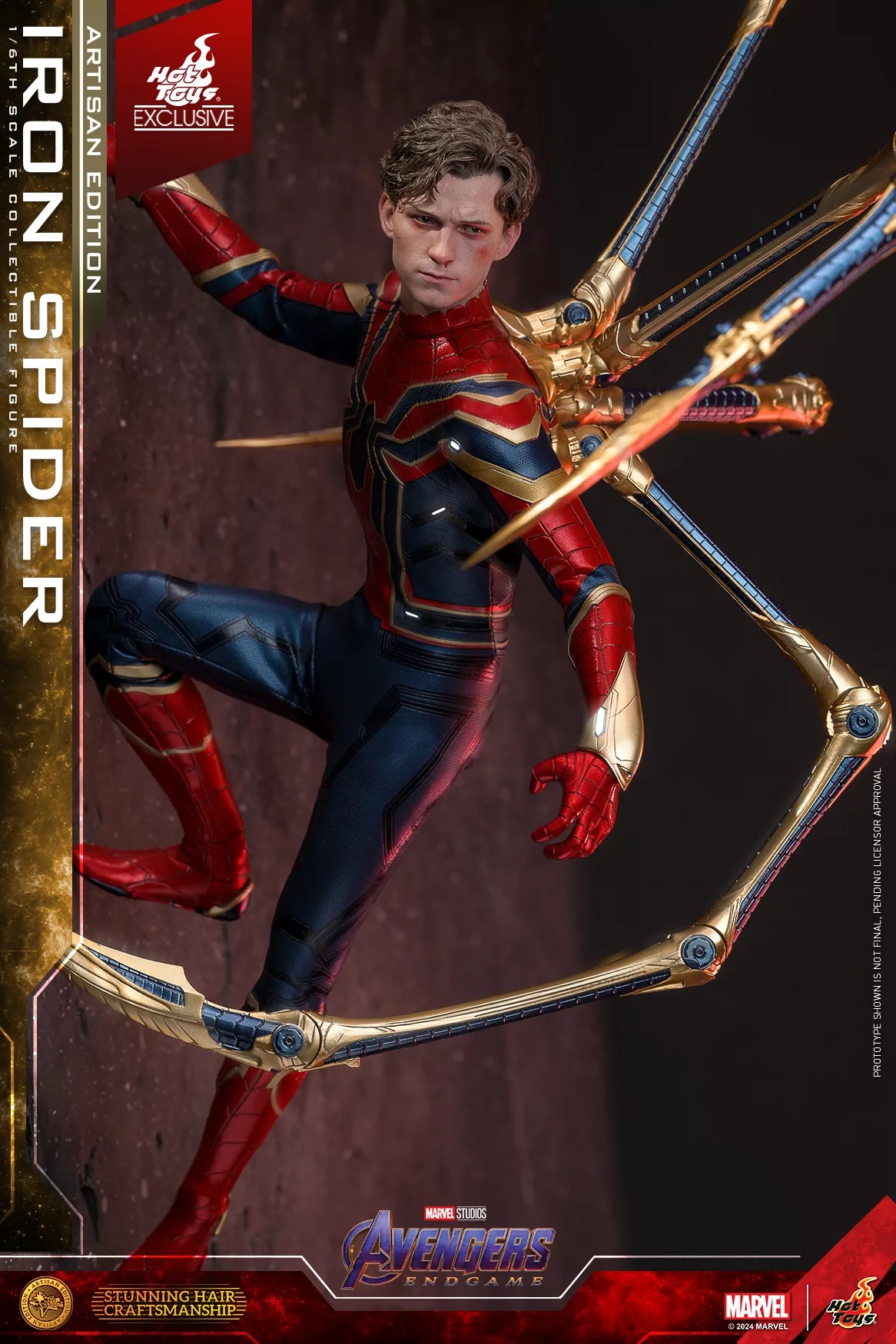 In stock! Hot Toys MMS762AE Marvel Avengers Endgame Iron Spider Artisan Edition 1/6 Scale Collectible Figure