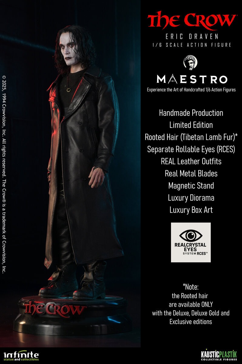 Pre order! Kaustic Plastik The Crow Eric Draven 1/6 Luxury Action Figure (Standard Edition)