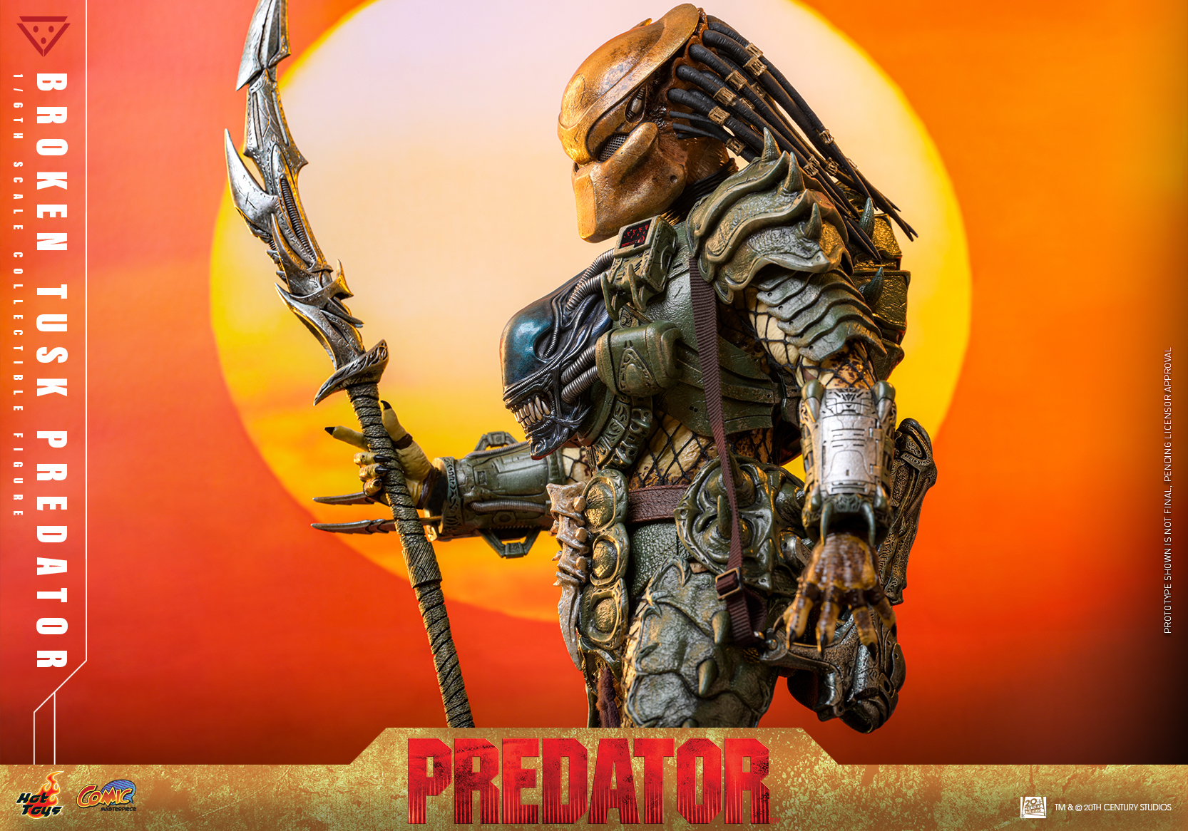 Pre order! Hot Toys CMS029B Predator 1/6 scale Broken Tusk Predator Collectible Figure