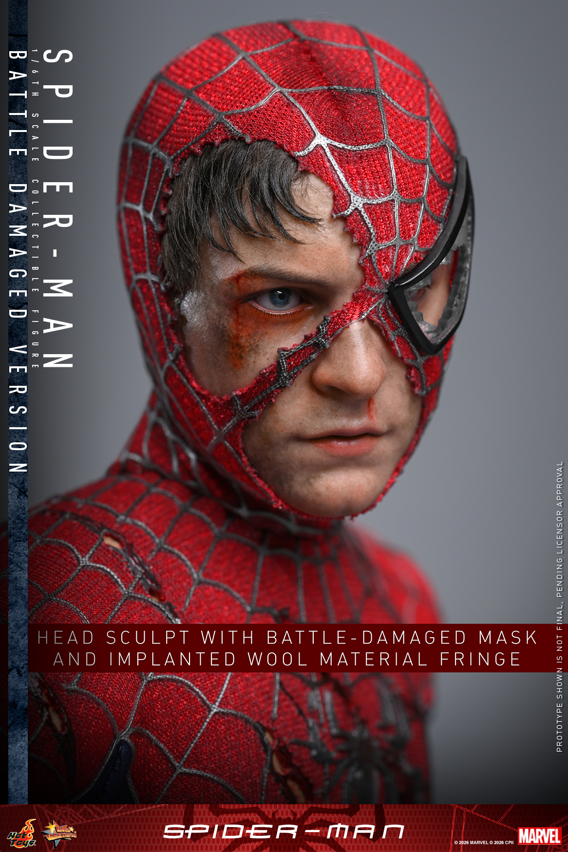 Pre order! Hot toys Spider-Man (Battle Damaged Version) 1/6 scale Collectible Figure Spiderman