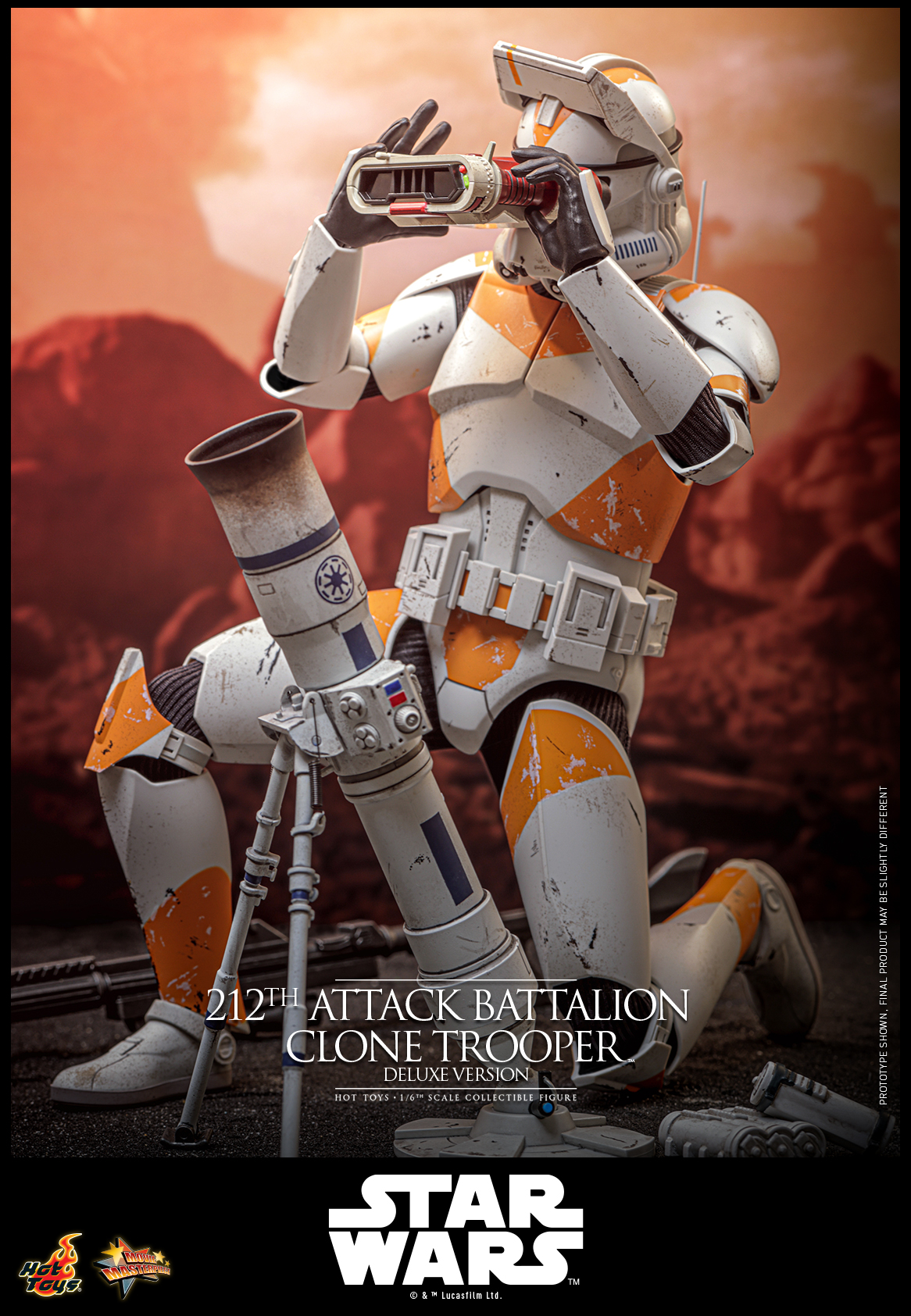 Pre order! Hot Toys MMS852 212th Attack Battalion Clone Trooper Deluxe Version 1/6 Scale Figure