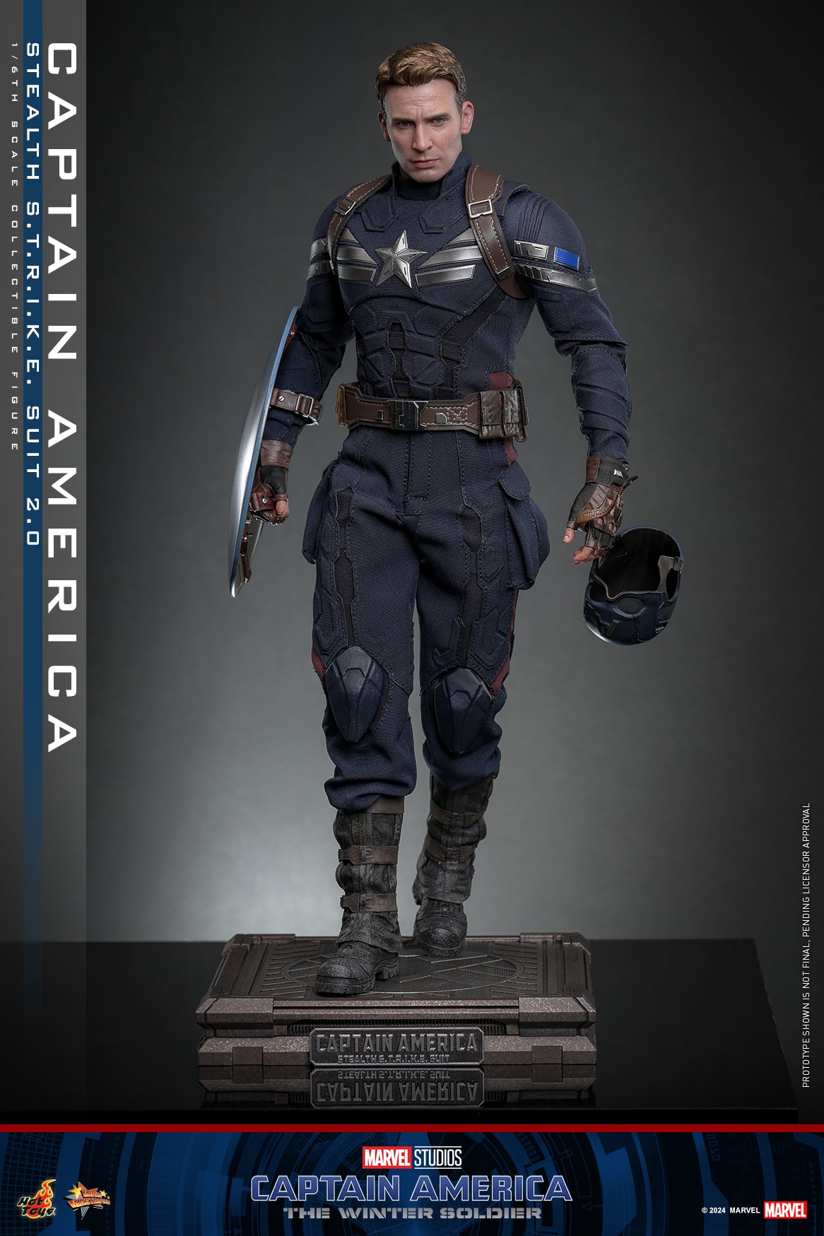In stock! Hot Toys MMS783 Captain America: The Winter Soldier" 1/6 Captain America (Stealth S.T.R.I.K.E. Suit) 2.0 Figure