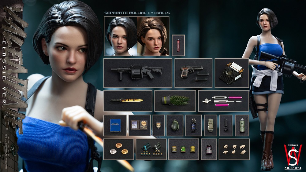Pre order! SWTOYS FS074 JILL VALENTINE 1/6 Scale Figure