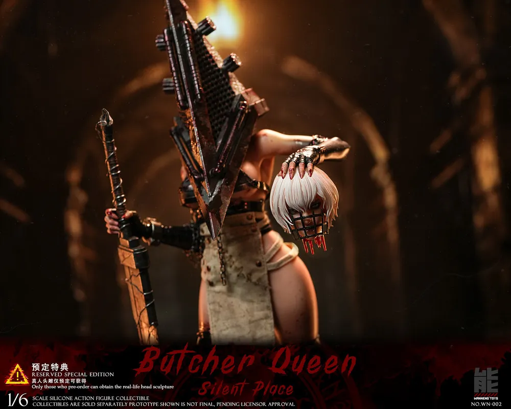 Pre order! Wanneng Toys WN-002B Butcher Queen Quiet Place DX Version Silent Hill 1/6 Scale Action Figure