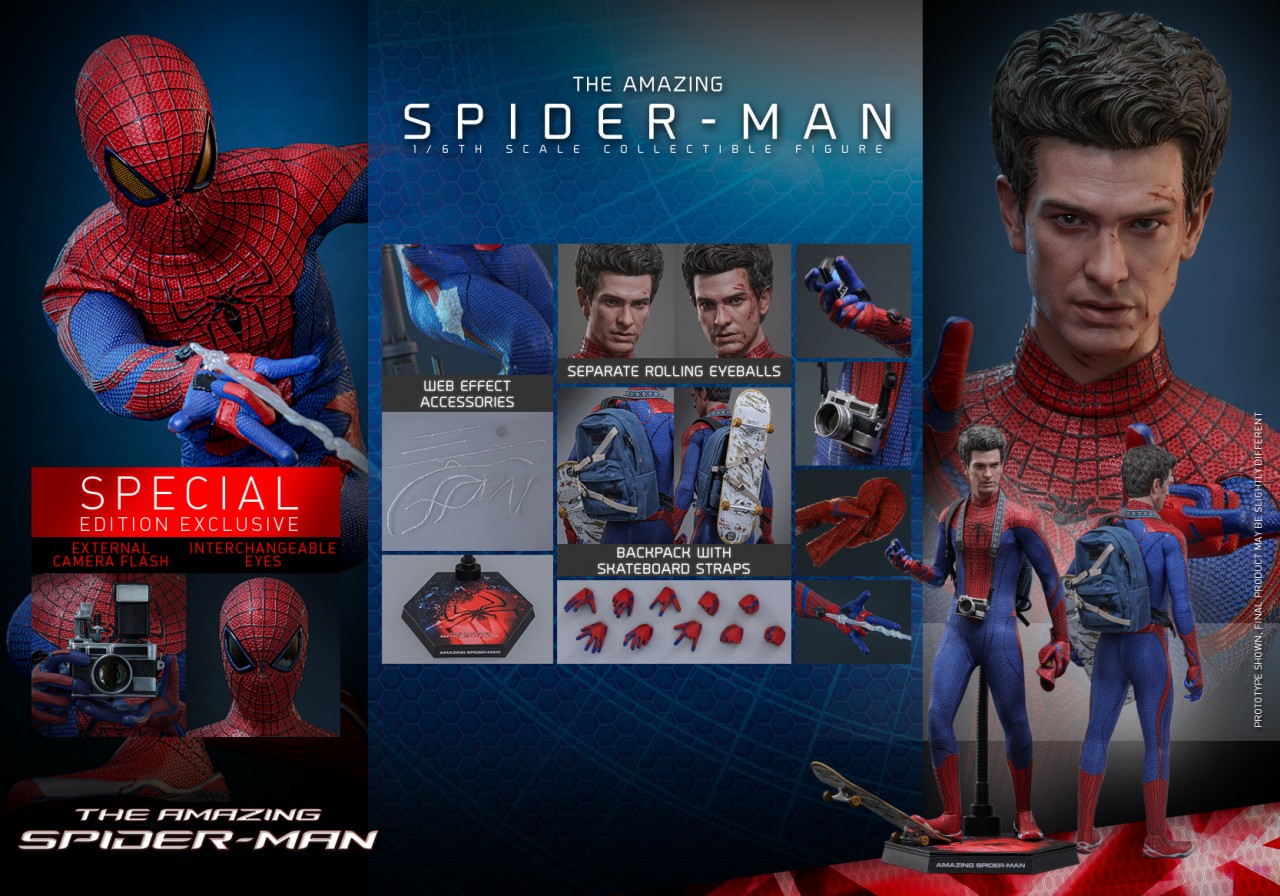 In stock! Hot Toys MMS771B The Amazing Spider-Man Special edition 1/6 Action Figure spiderman