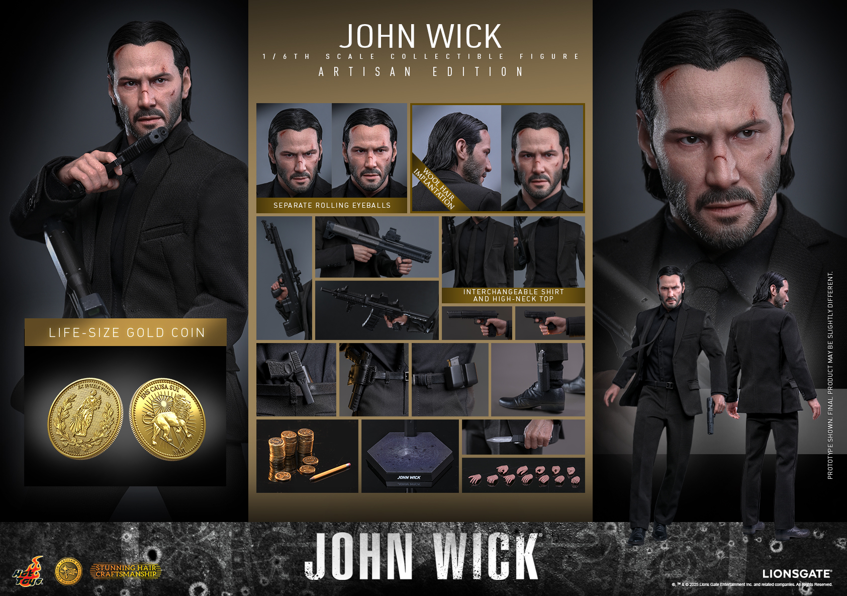 Pre order! Hot Toys John Wick 1/6th scale Collectible Figure (Artisan Edition) 