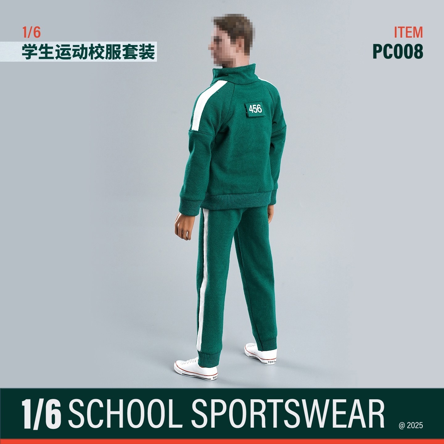 In Stock! Squid Game ZYTOYS PC008 1/6 Men's Sportswear School Uniform Clothes For 12'' Figure Body