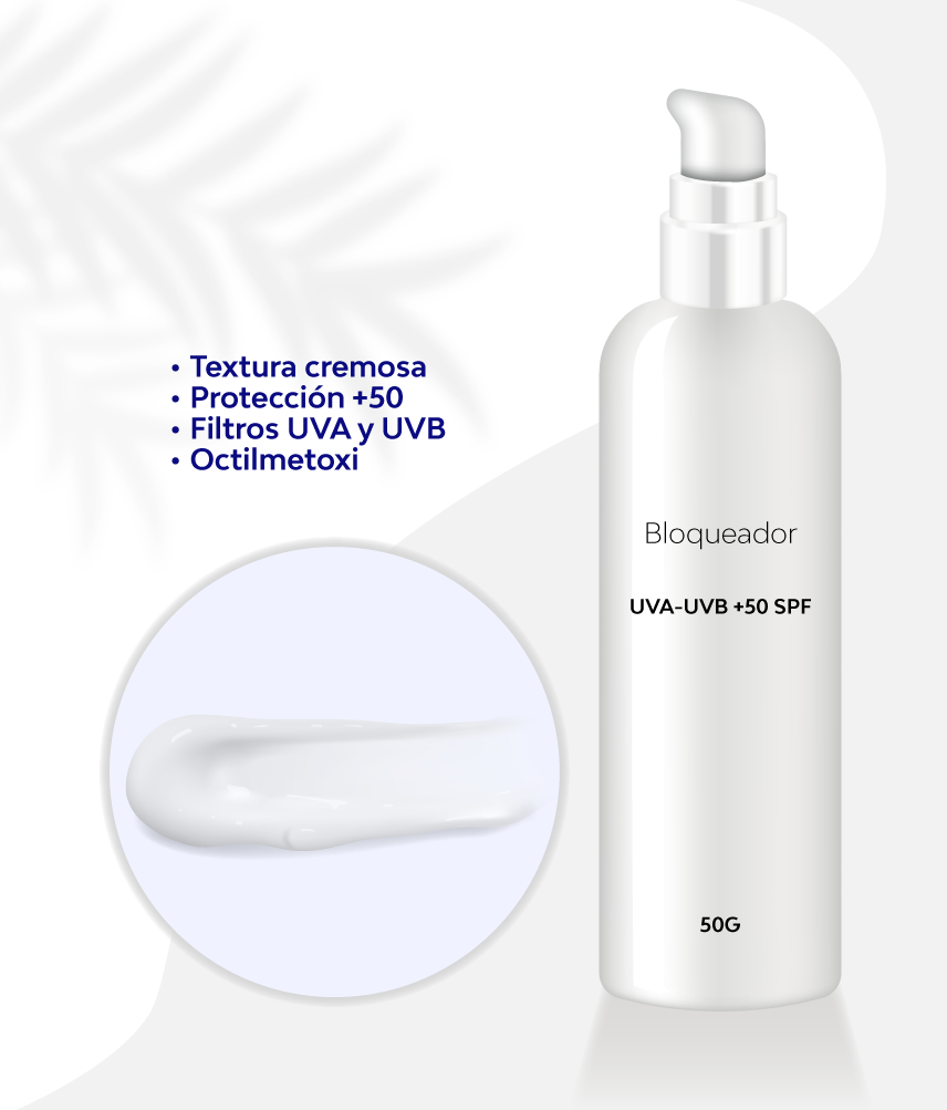 Bloqueador UVA- UVB +50 SPF