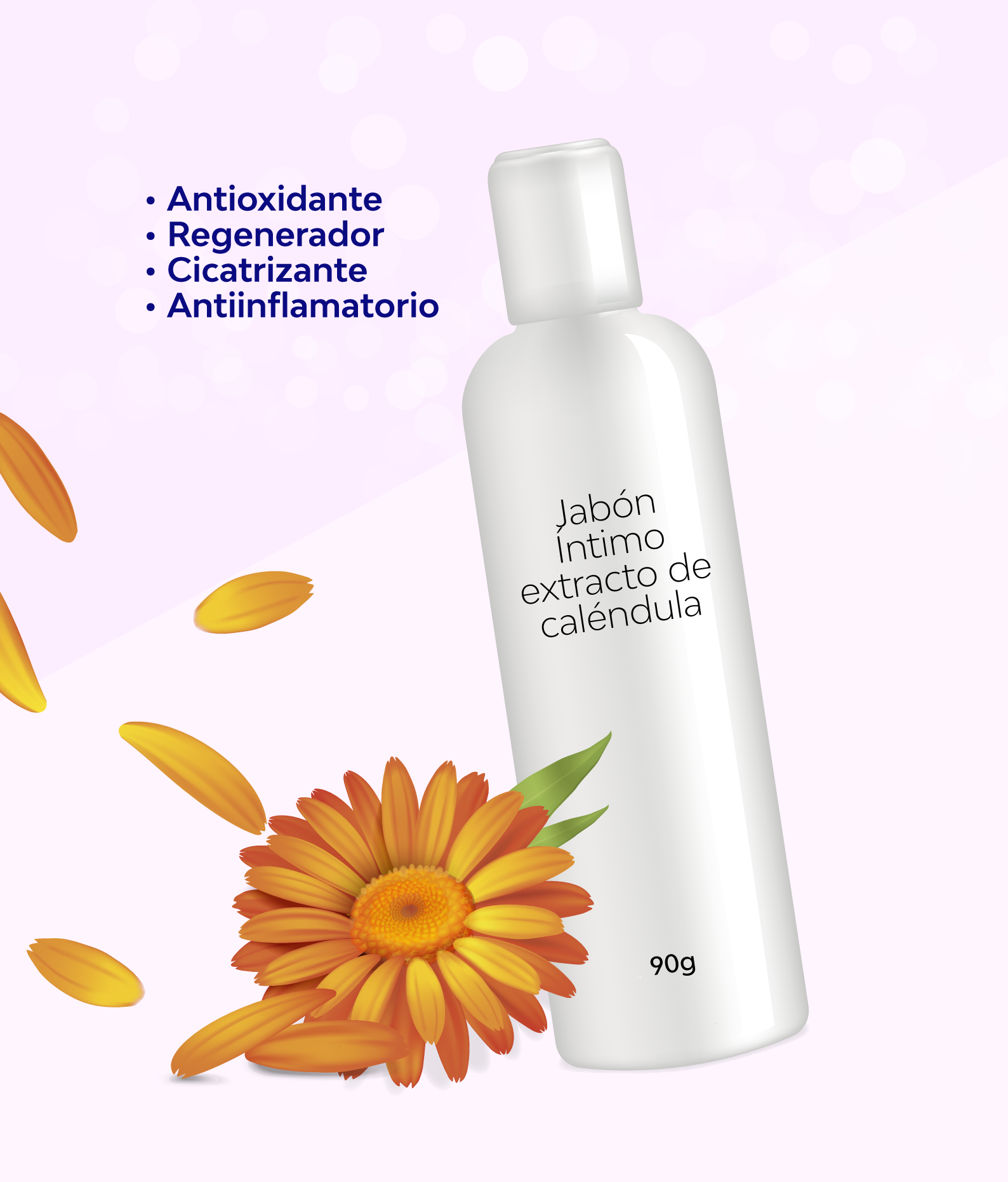 Jabón Íntimo con Extracto de Caléndula