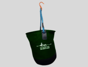  BALDE IÇAMENTO DE MATERIAL/FERRAMENTAS LONA  IMPERMEAVEL COM ALÇA E GANCHO ISOLADO