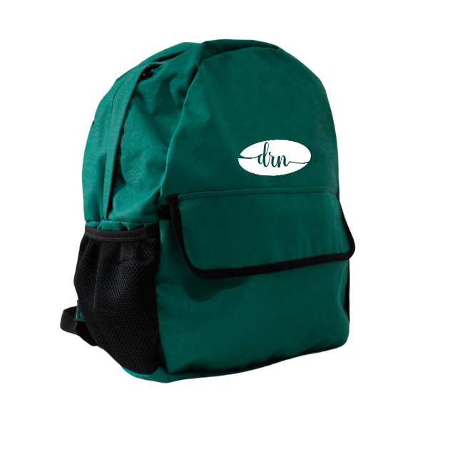 MOCHILA NYLON VERDE LEITURISTA