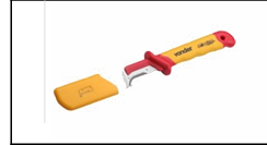 Faca curva para desencapar cabos