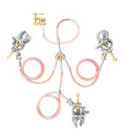 Conjunto de aterramento com grampo multi angular 