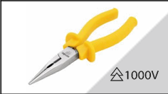 Alicate bico meia-cana reto