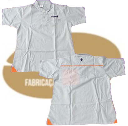 CAMISA POLO MANGA CURTA Branca Vivo