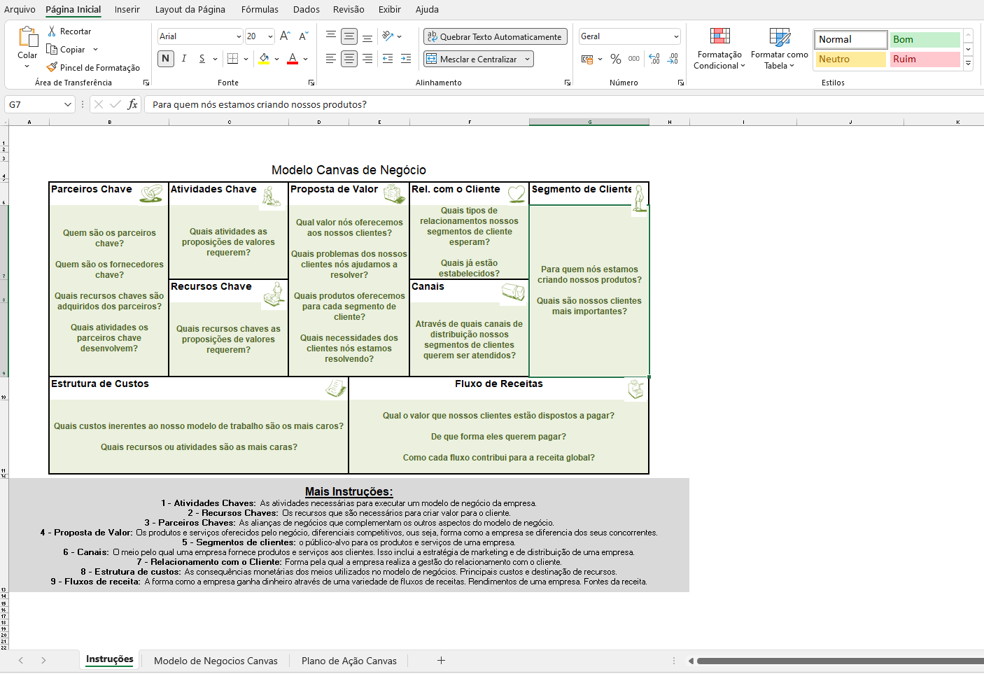 Canva de Negócios