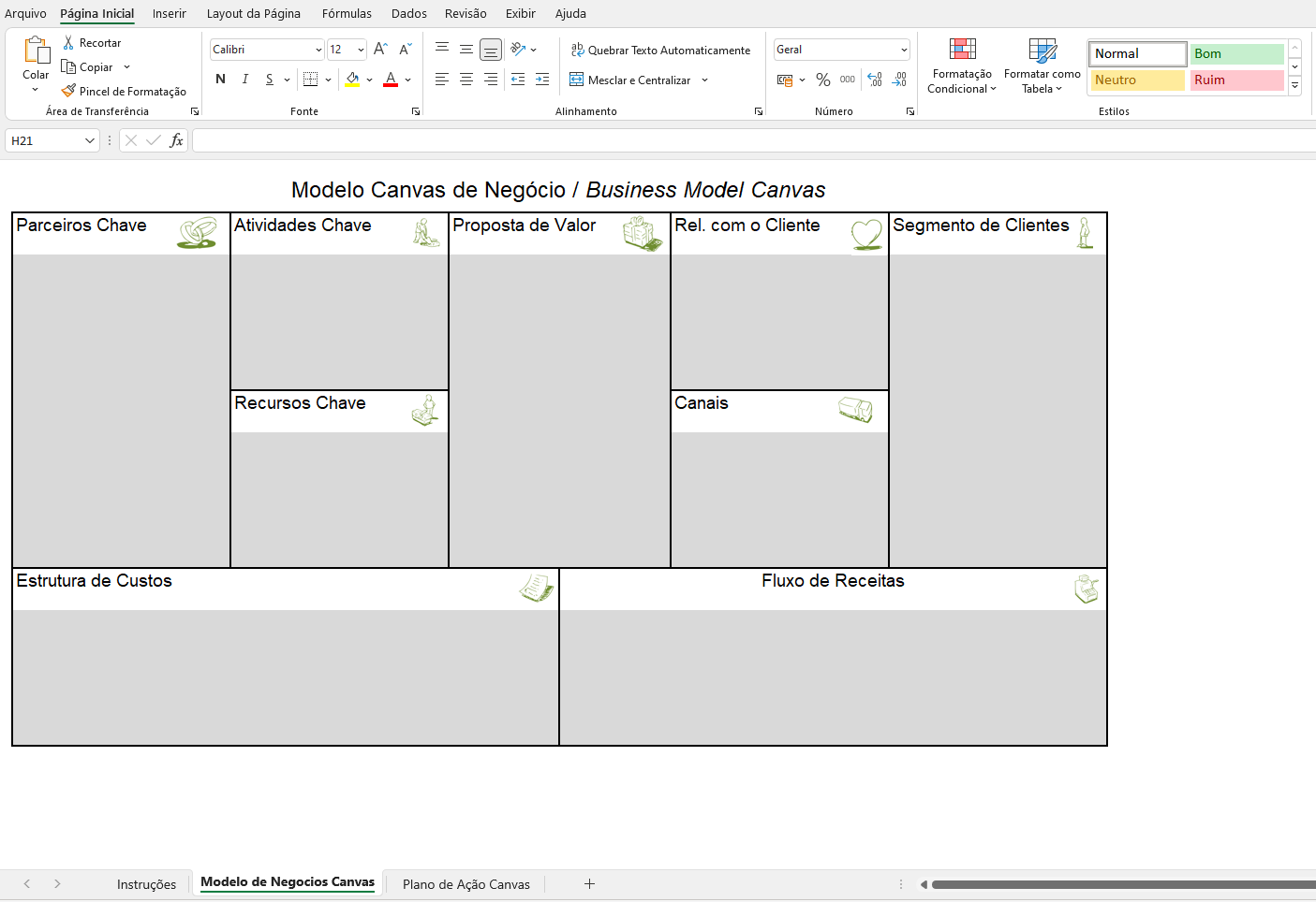 Canva de Negócios