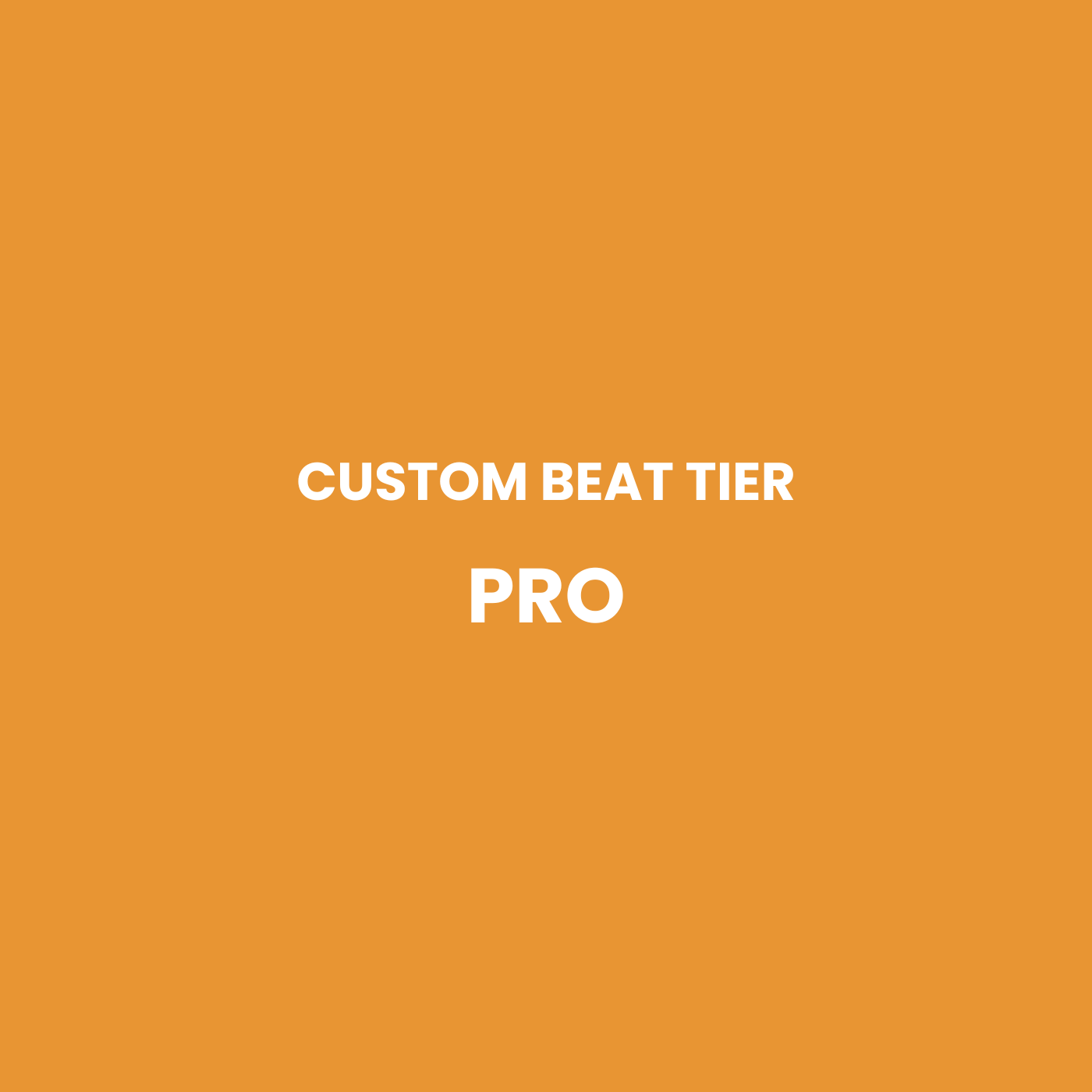 Mix & Mastering Tier: Pro Mix