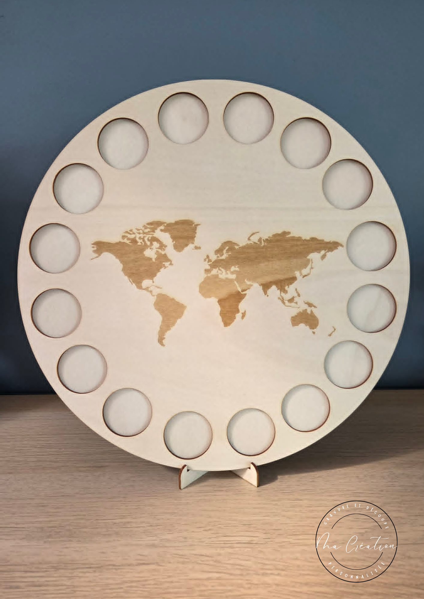 Panneau en bois pour pièces de collection