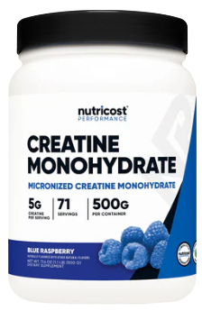 Creatina Monohidratada Micronizada Sabor Blue Raspberry 5gr 71 Servings Nutricost