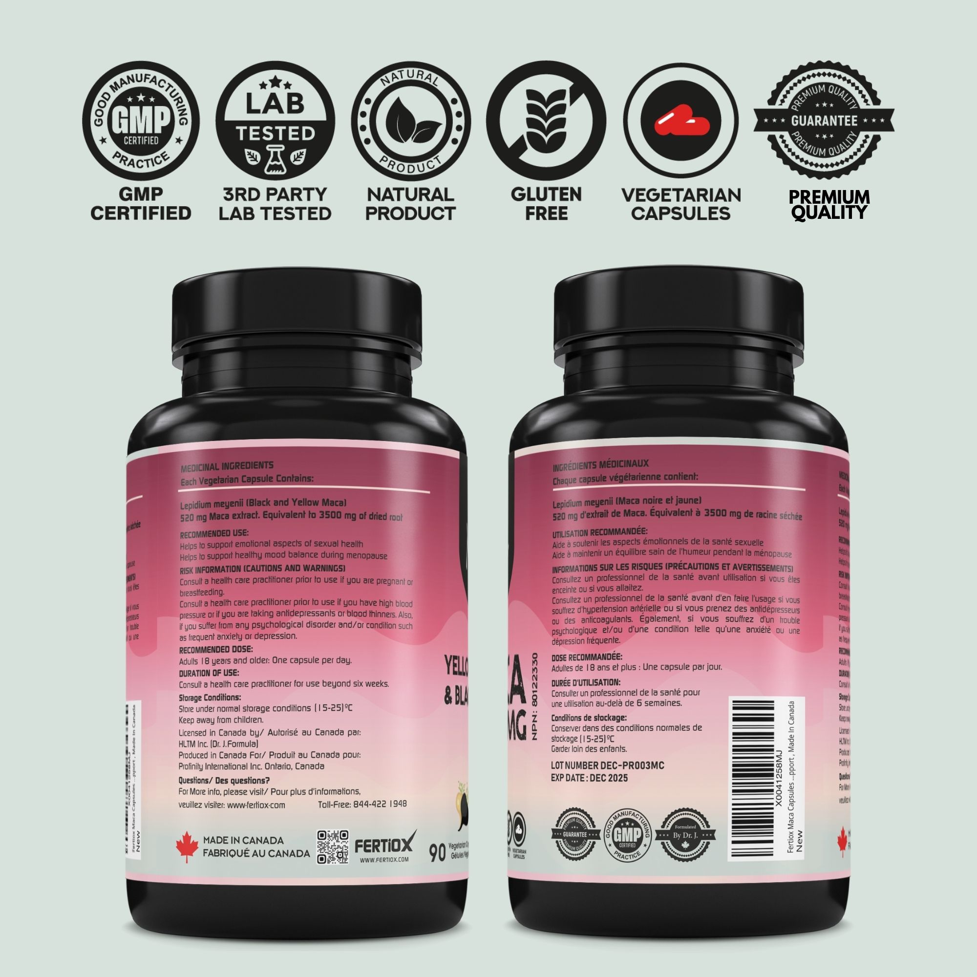Fertiox Maca Capsules 3500 mg